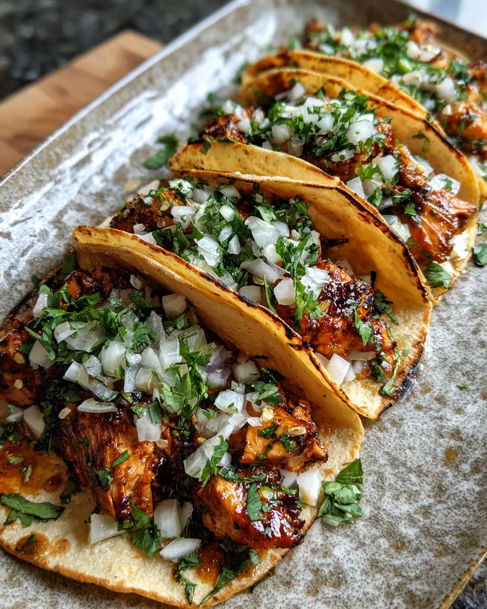 Final dish - Savor the Flavor: Authentic Mexican Chicken Street Tacos You Can't Resist