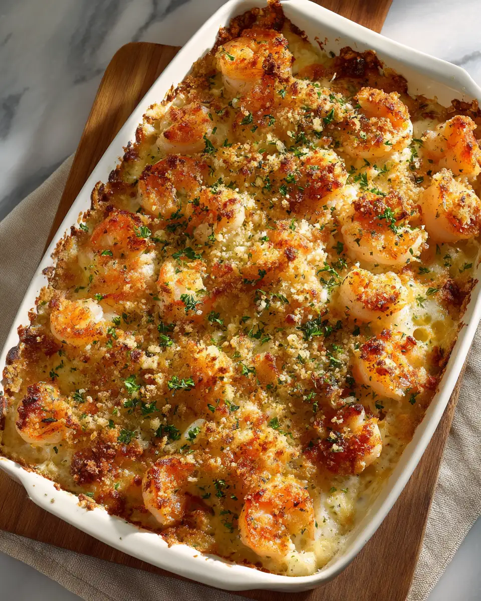 Deliciously Decadent Baked Stuffed Shrimp Casserole to Wow Your Taste Buds - Featured Image
