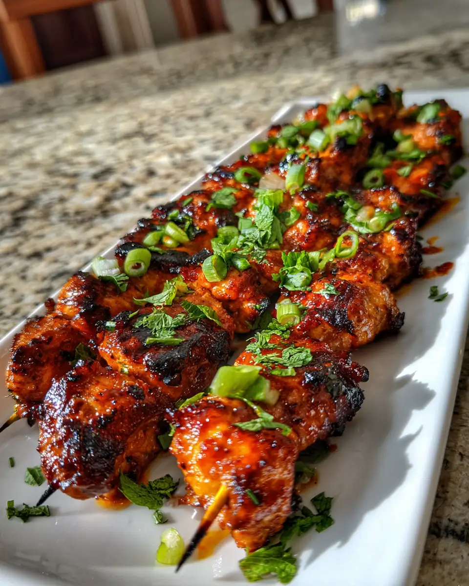 Sizzling BBQ Chicken Skewers That Will Ignite Your Taste Buds 6 Final dish - Sizzling BBQ Chicken Skewers That Will Ignite Your Taste Buds