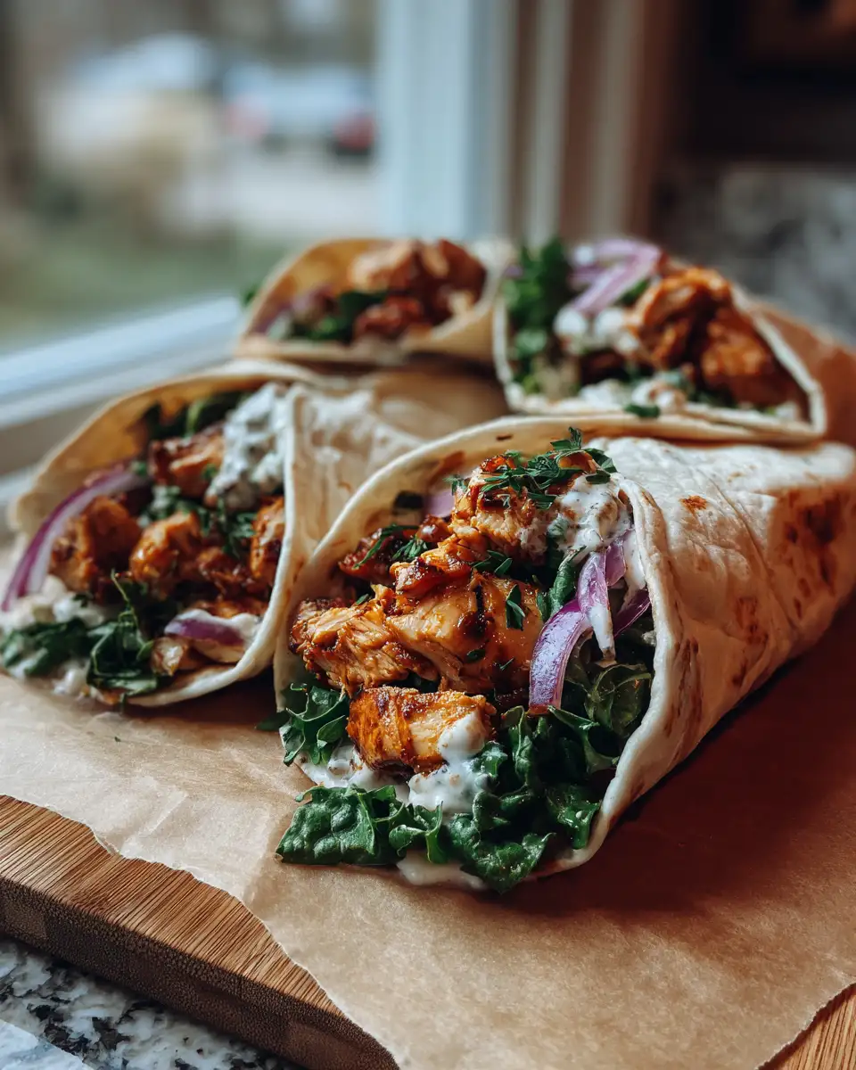 Final dish - Sizzling BBQ Ranch Chicken Wraps That'll Spice Up Your Meal Time
