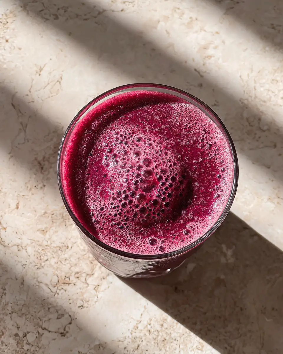 Final dish - Sip the Rainbow: Beetroot Smoothie, Your Vibrant Magenta Superfood Drink