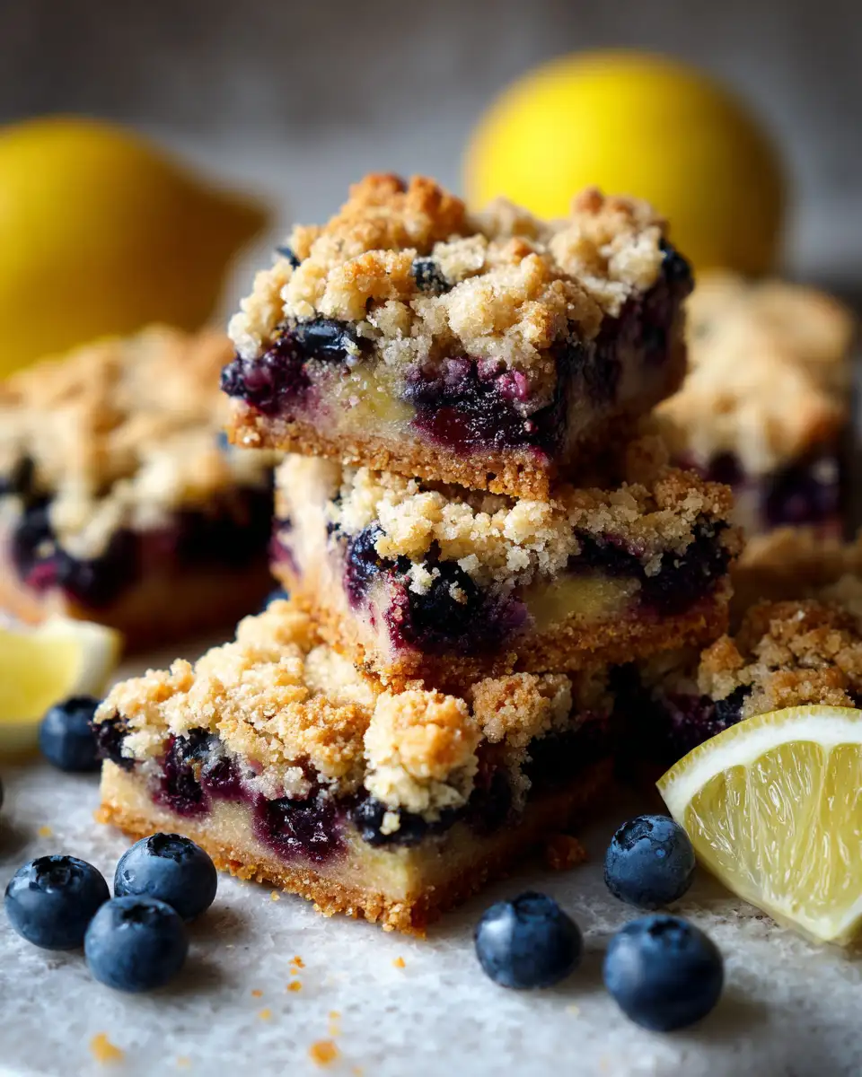 Bursting with Flavor: Irresistible Blueberry Lemon Crumb Bars - Featured Image