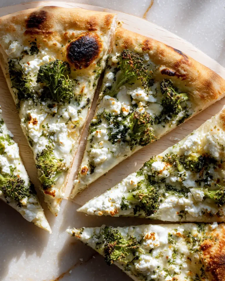 Broccoli Ricotta White Pizza: A Cheesy Green Delight - Featured Image