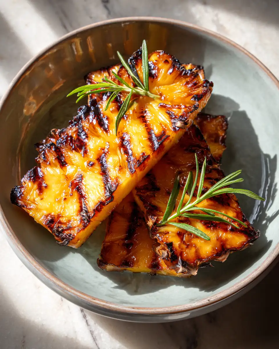 Final dish - Caramelized Paradise: Brown Sugar Grilled Pineapple Delight