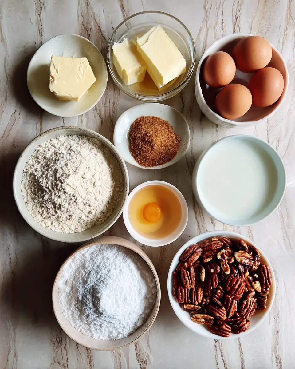 Ingredients for Irresistibly Sweet: Discover the Magic of Brown Sugar Pecan Cake