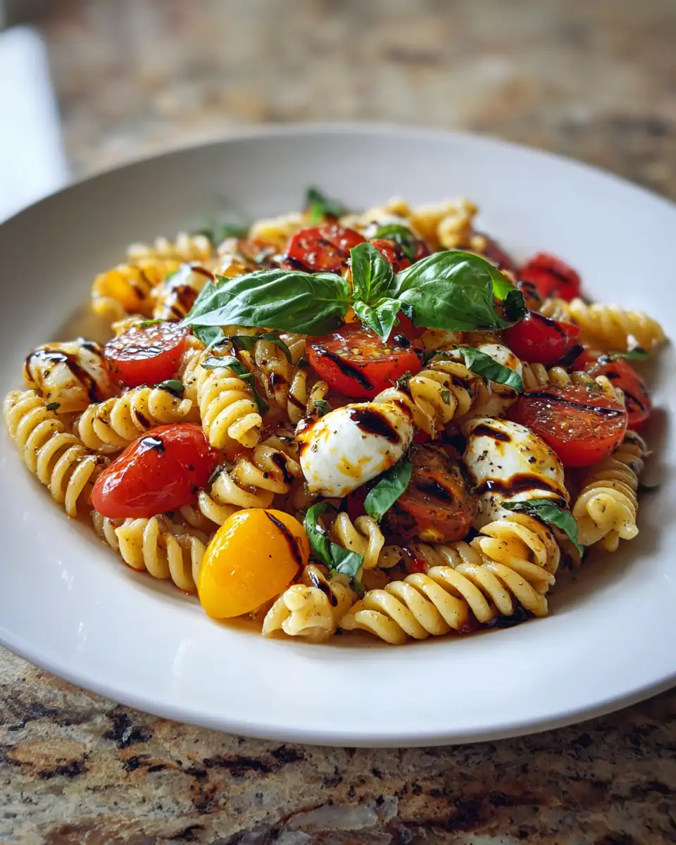 Final dish - Caprese Pasta Salad: A Fresh Twist on a Classic Italian Favorite