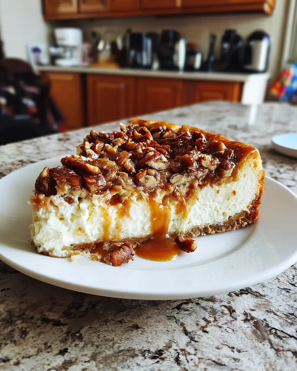 Final dish - Indulge in Decadence: Caramel Pecan Cream Cheese Cake Delight