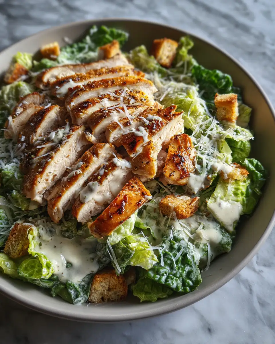 Final dish - Ultimate Chicken Caesar Salad: A Flavorful Twist on a Classic Favorite
