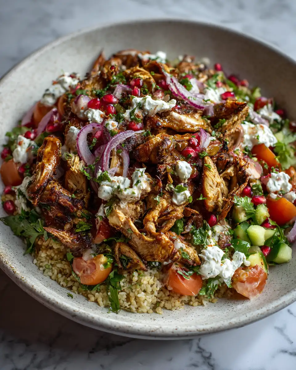 Final dish - Discover the Flavor Explosion of Chicken Shawarma Bowls