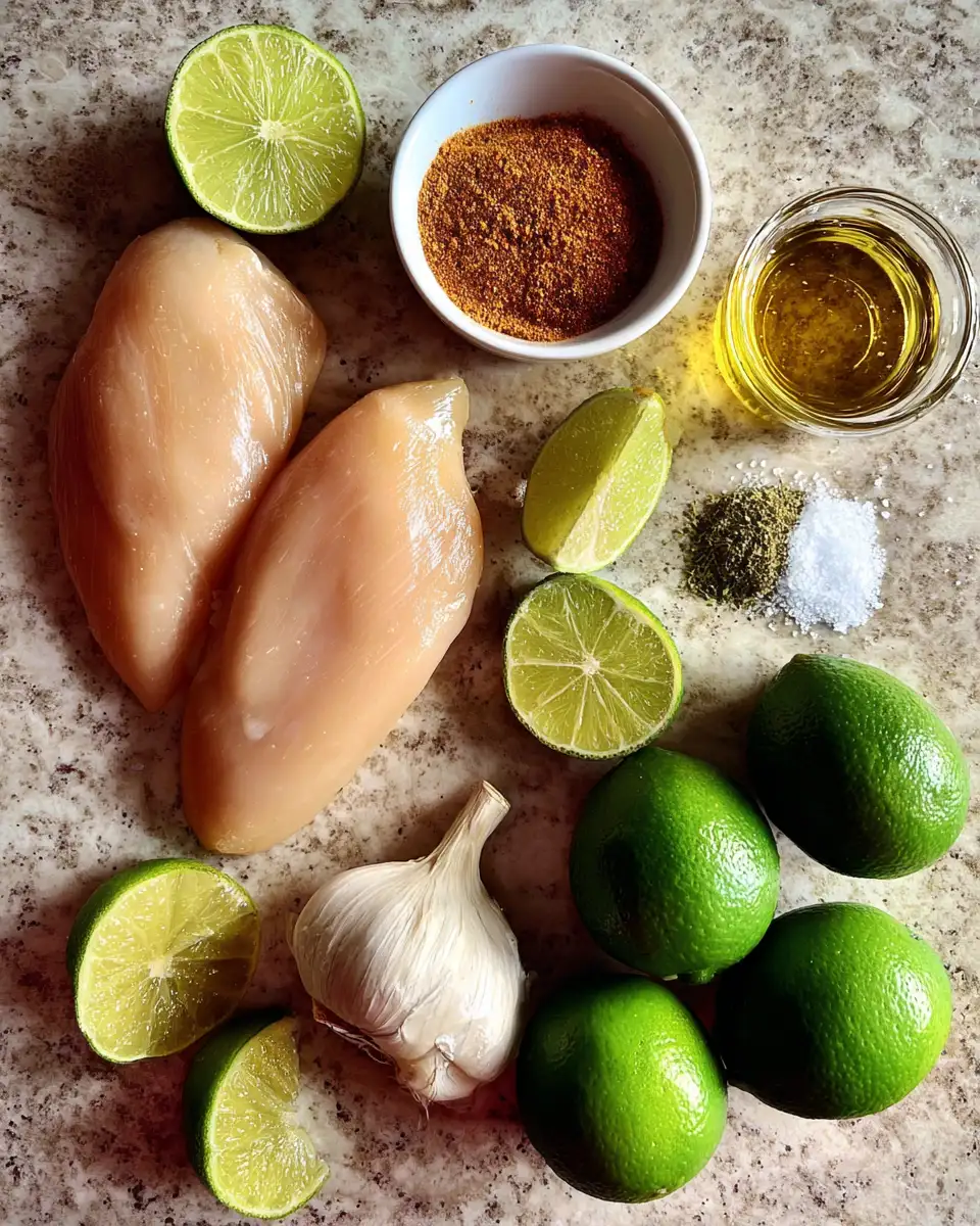 Ingredients for Zesty Delights: Transform Your Dinner with Chili Lime Chicken