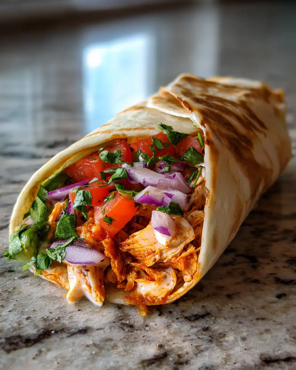 Final dish - Wrap Your Taste Buds in Flavor: The Ultimate Chipotle Chicken Wrap Experience