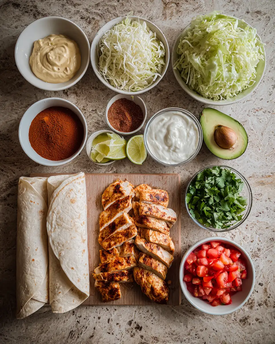 Ingredients for Wrap Your Taste Buds in Flavor: The Ultimate Chipotle Chicken Wrap Experience