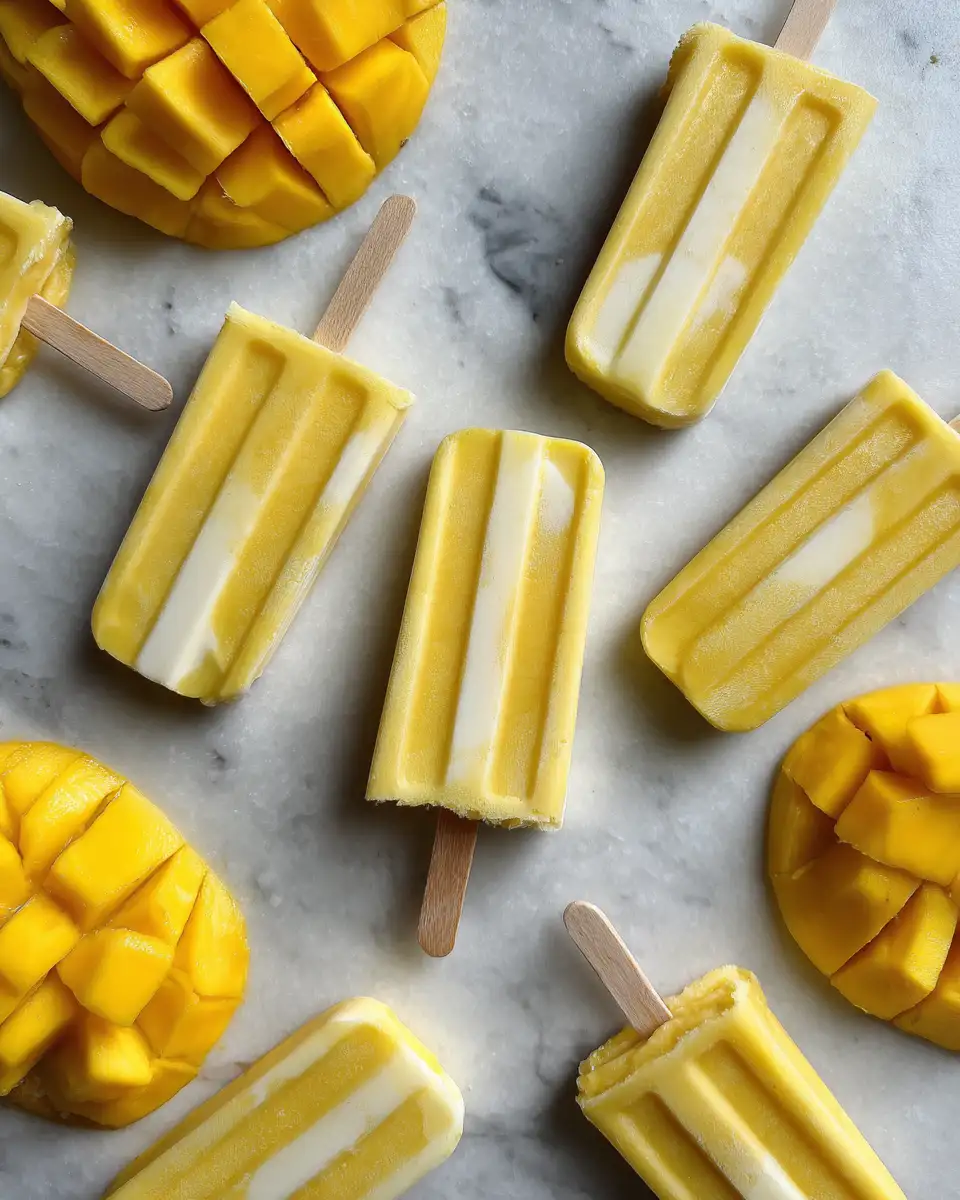 Tropical Bliss: Dive into Coconut Mango Popsicles - Featured Image
