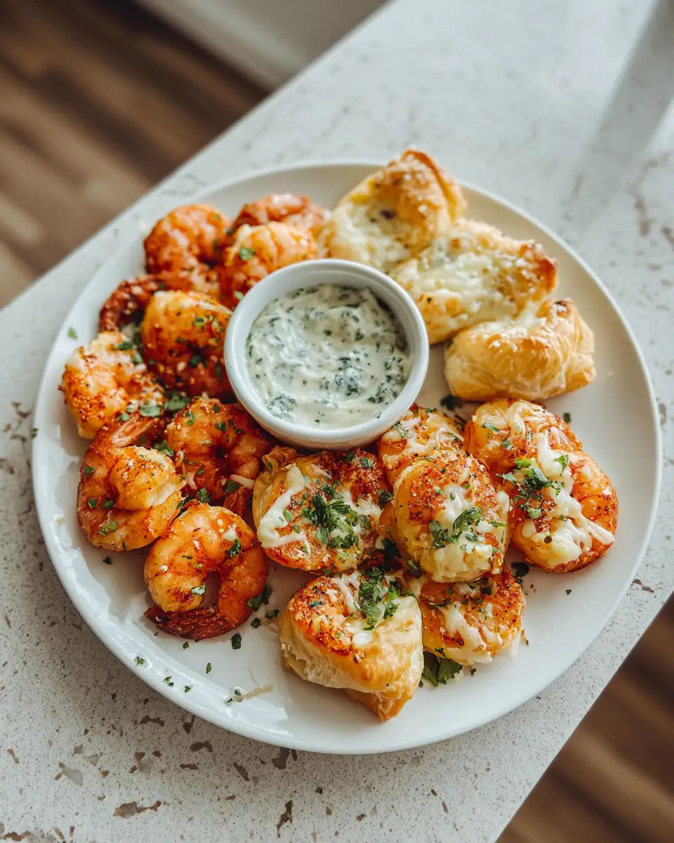 Ingredients for Explode Your Taste Buds with Crabby Shrimp-Stuffed Garlic Bread Bombs