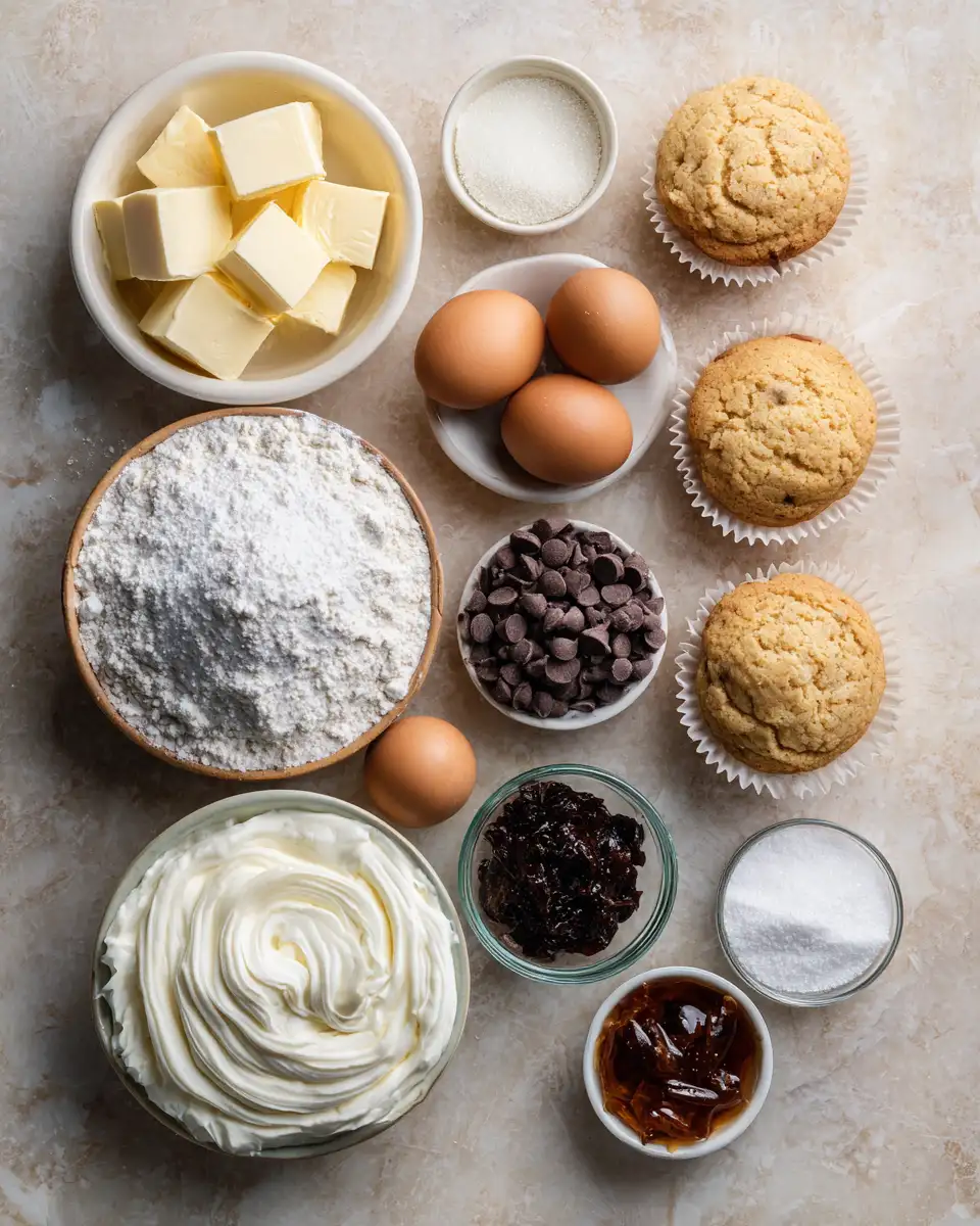 Ingredients for Indulge Your Sweet Tooth with Irresistible Cream-Filled Cookie Cups