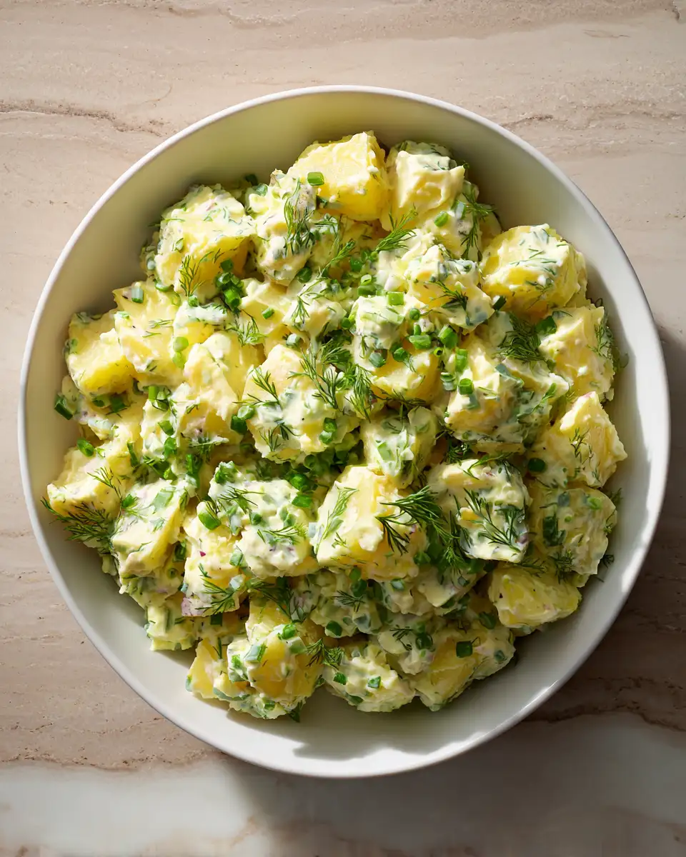 Final dish - Ultimate Creamy Dill Potato Salad Perfect for Any Picnic