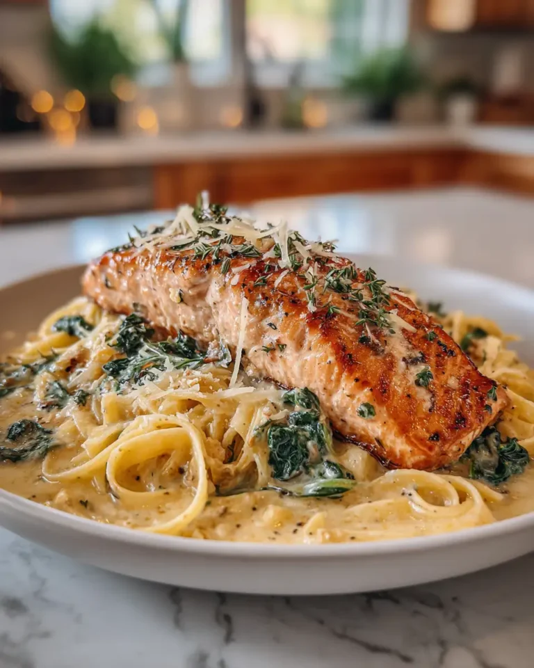 Indulge in the Irresistible Flavors of Creamy Garlic Butter Tuscan Salmon - Featured Image