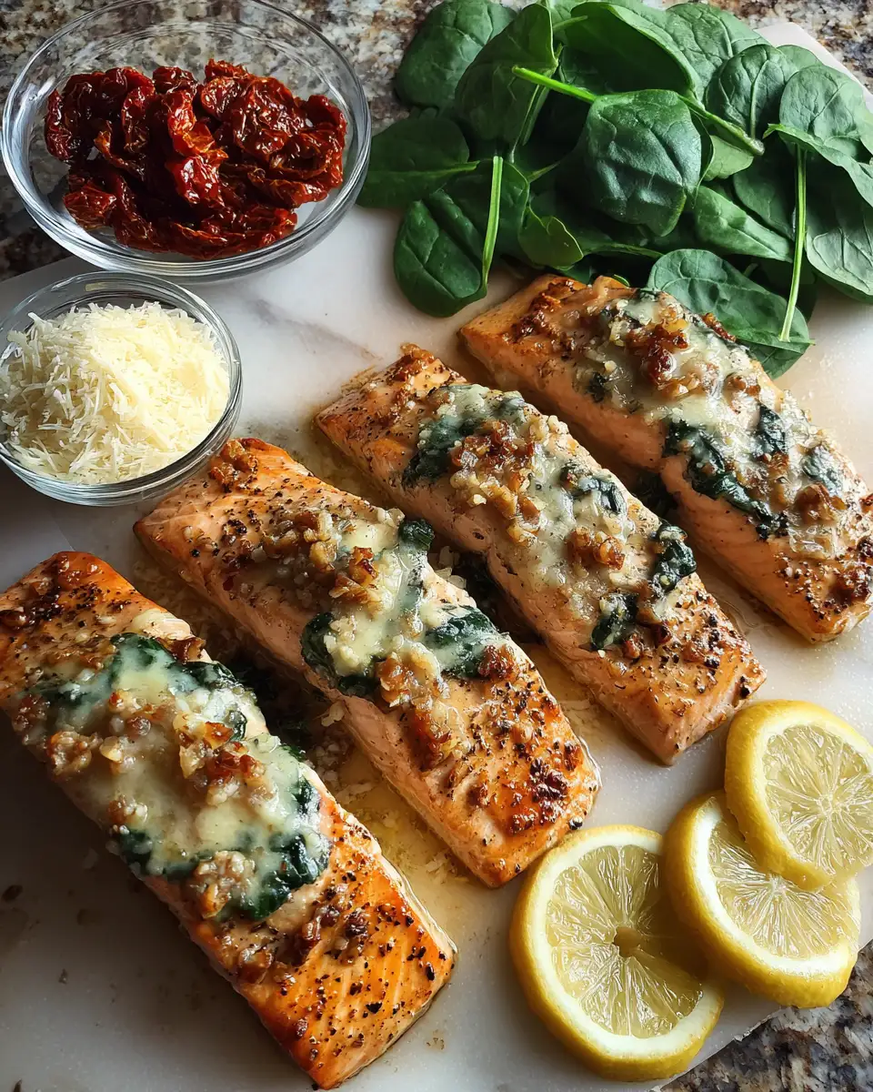 Ingredients for Indulge in the Irresistible Flavors of Creamy Garlic Butter Tuscan Salmon