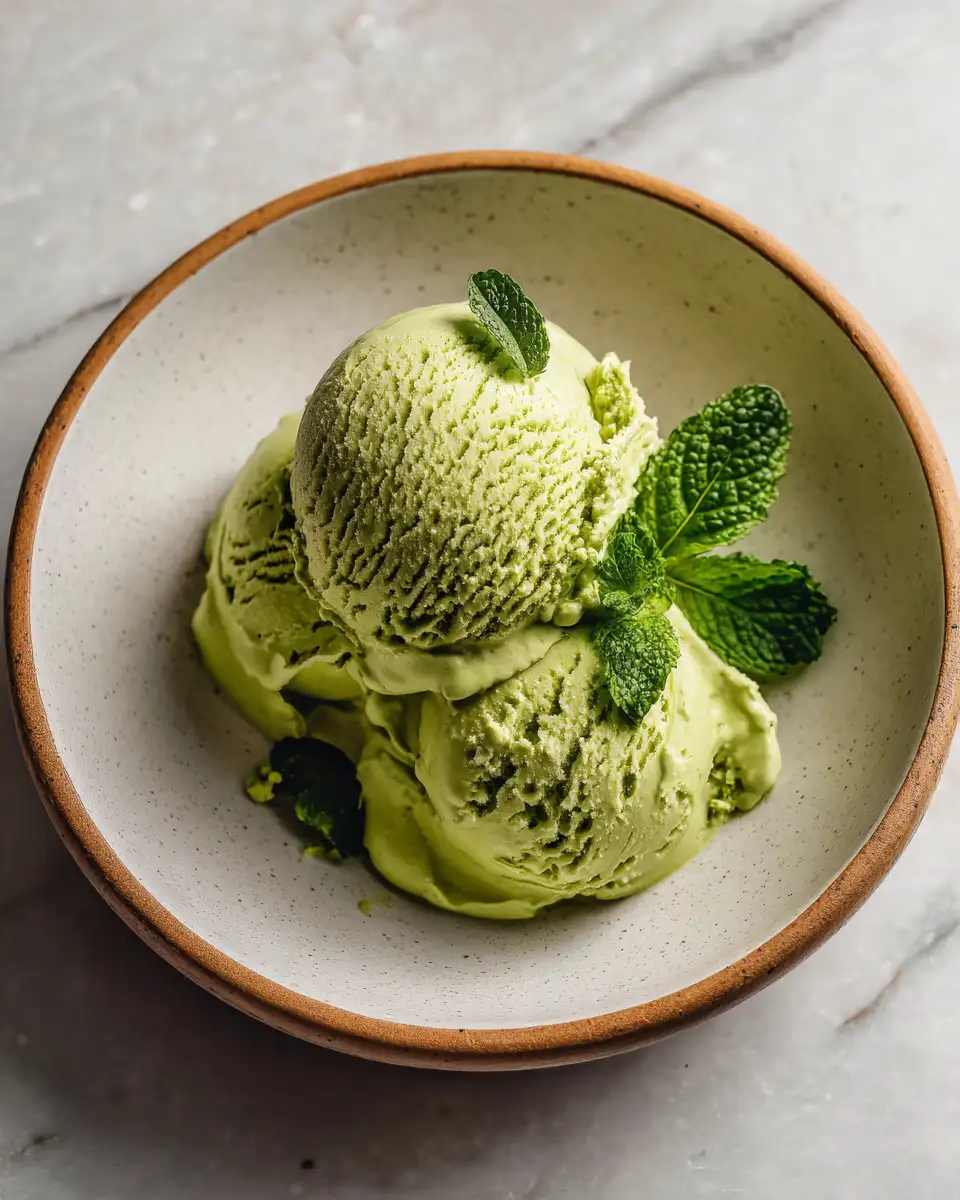 Final dish - Indulge in a Dream: Creamy Matcha Ice Cream Delight