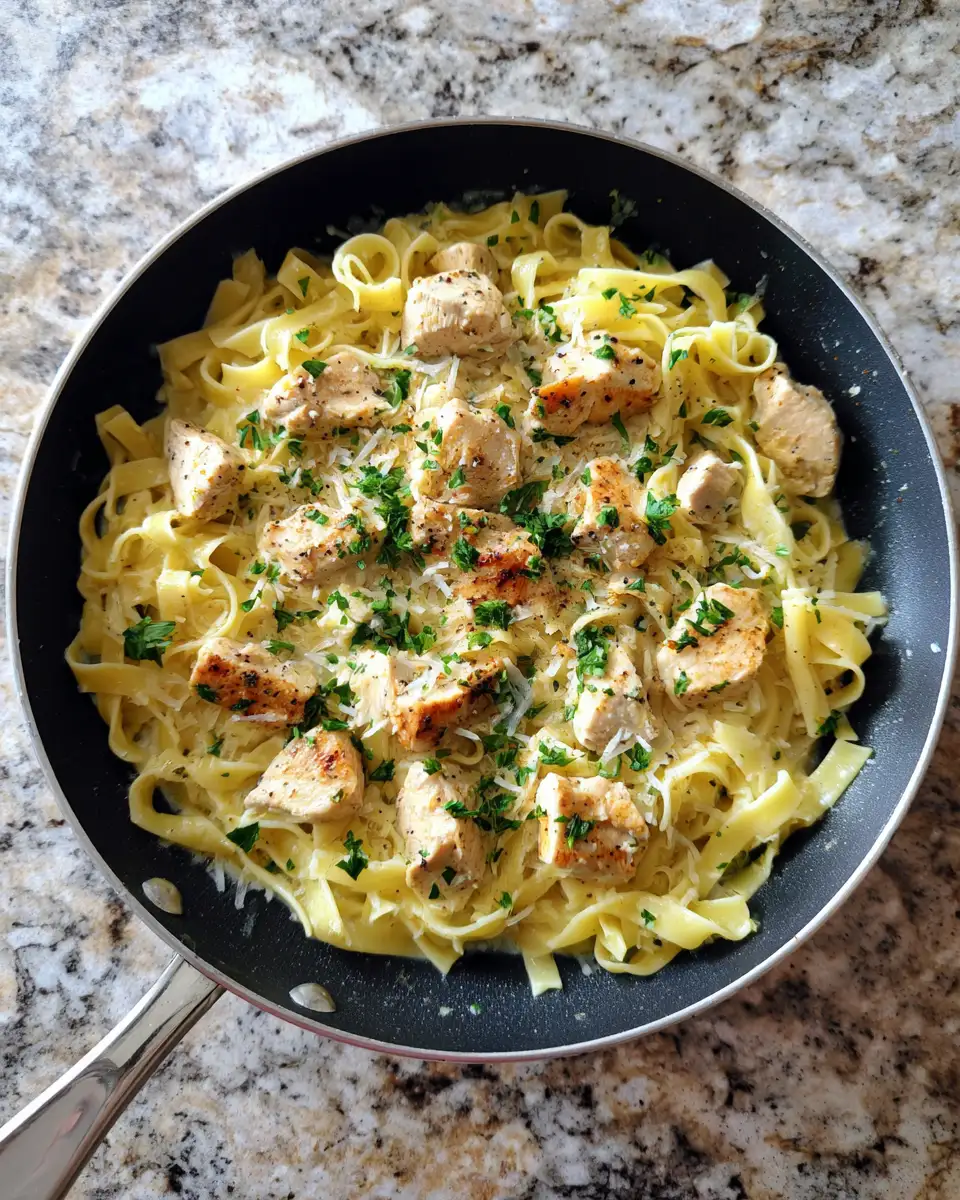 Ingredients for Irresistibly Creamy Parmesan Chicken Pasta Delight