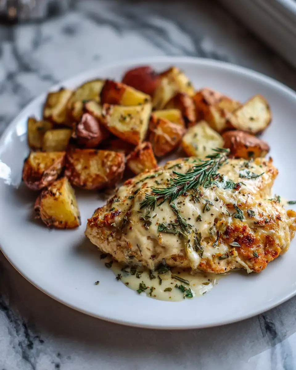 Savor the Flavors: Creamy Parmesan Chicken with Roasted Potatoes Delight - Featured Image