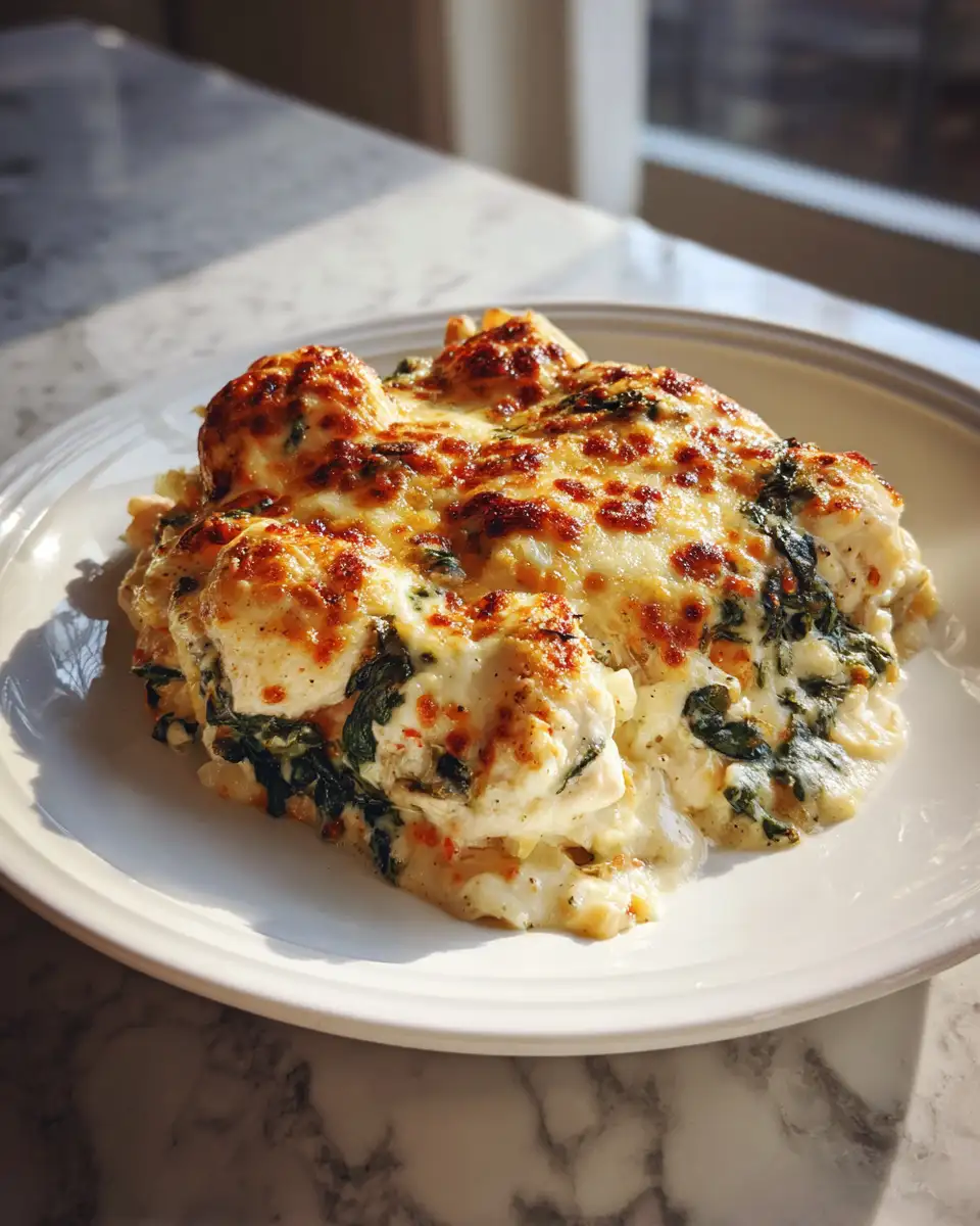 Irresistibly Delicious Creamy Spinach Chicken Bake for Your Next Dinner - Featured Image