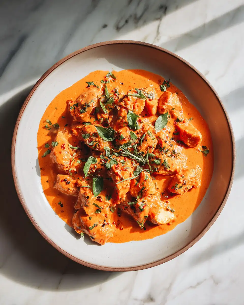 Final dish - Savory Indulgence: Creamy Tomato Basil Chicken Delight
