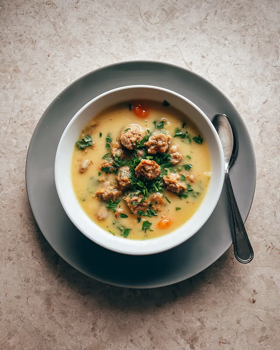Final dish - Cozy Up with a Bowl of Creamy White Bean Soup with Sausage