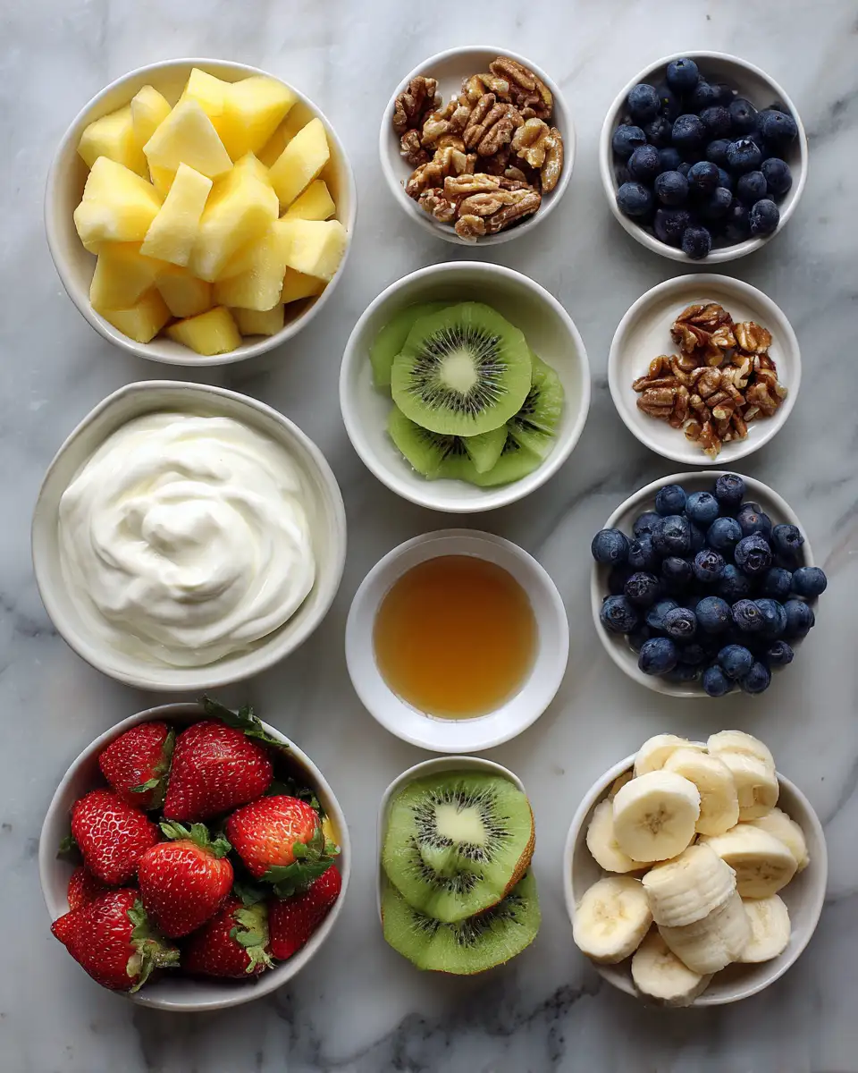 Ingredients for Whip Up a Dreamy Delight with Creamy Yogurt Fruit Salad