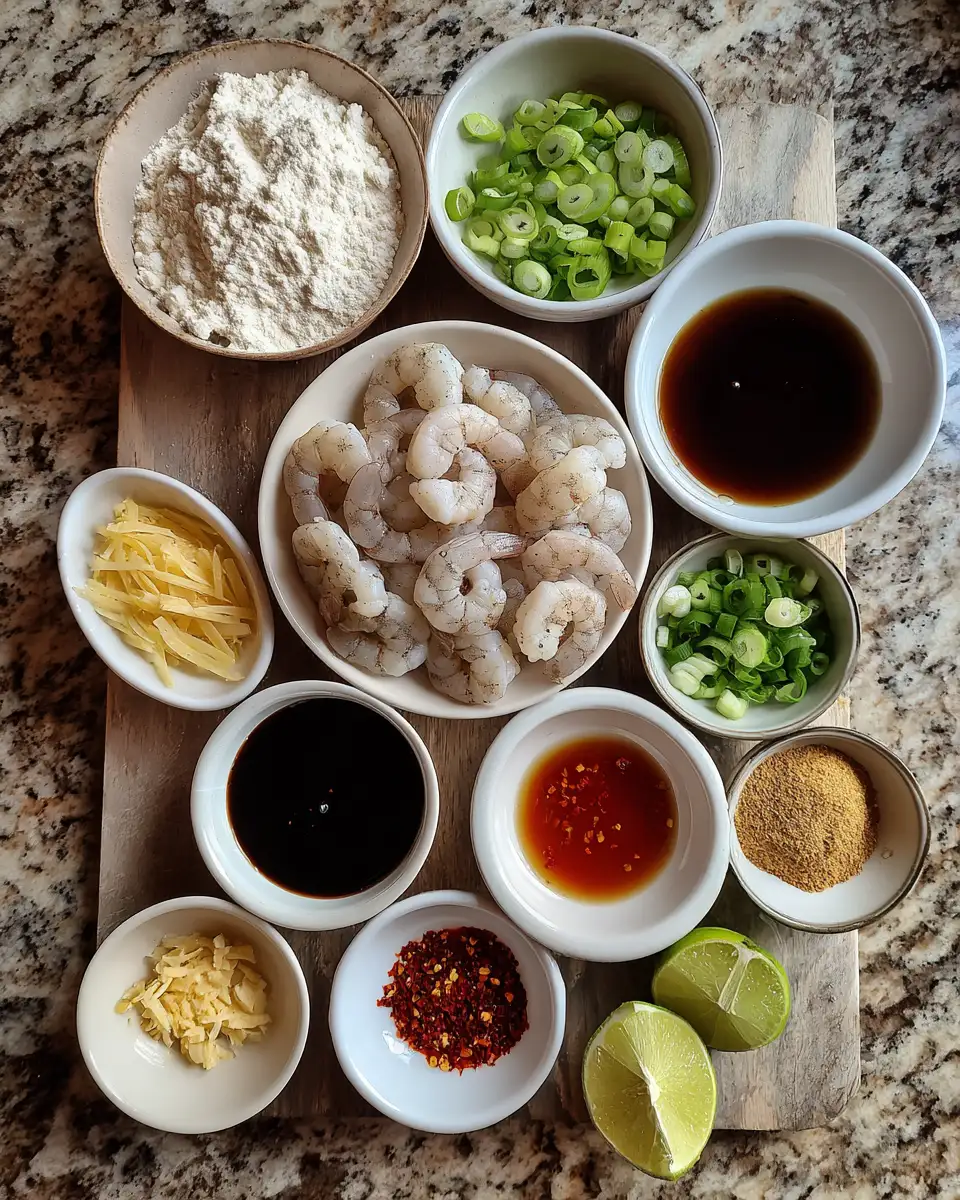 Ingredients for Irresistibly Delicious: Crispy Chili Garlic Shrimp That Packs a Flavor Punch
