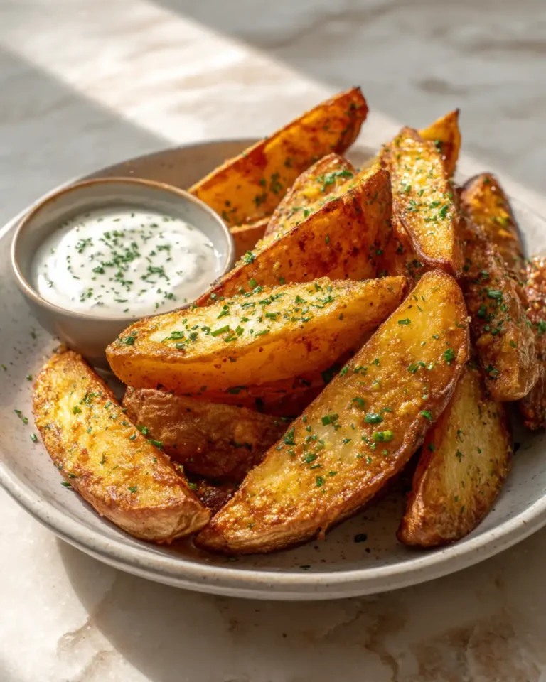 Irresistibly Crispy Ranch Potato Wedges That Everyone Will Love - Featured Image