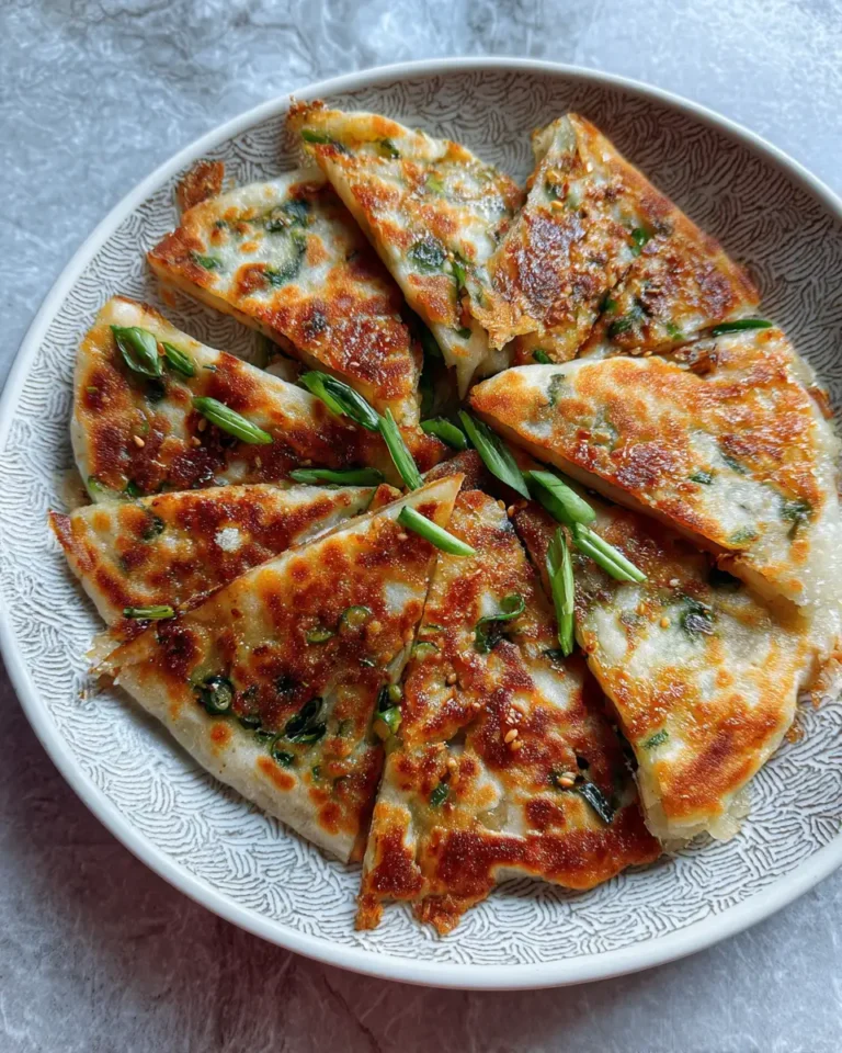 Unleash the Flavor: Crispy Stuffed Scallion Pancakes Delight - Featured Image