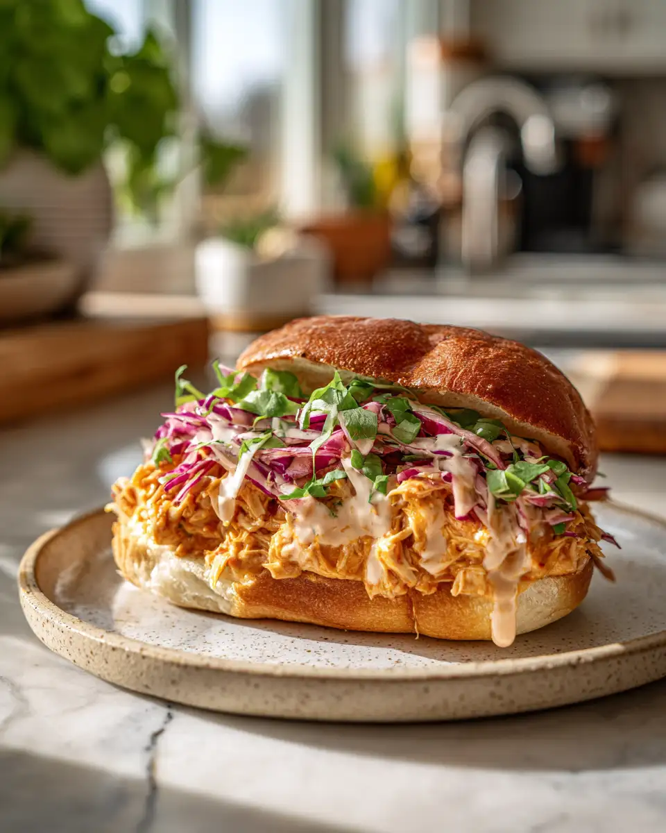 Tropical Bliss: Crock Pot Hawaiian Chicken Sandwiches That Wow 6 Final dish - Tropical Bliss: Crock Pot Hawaiian Chicken Sandwiches That Wow