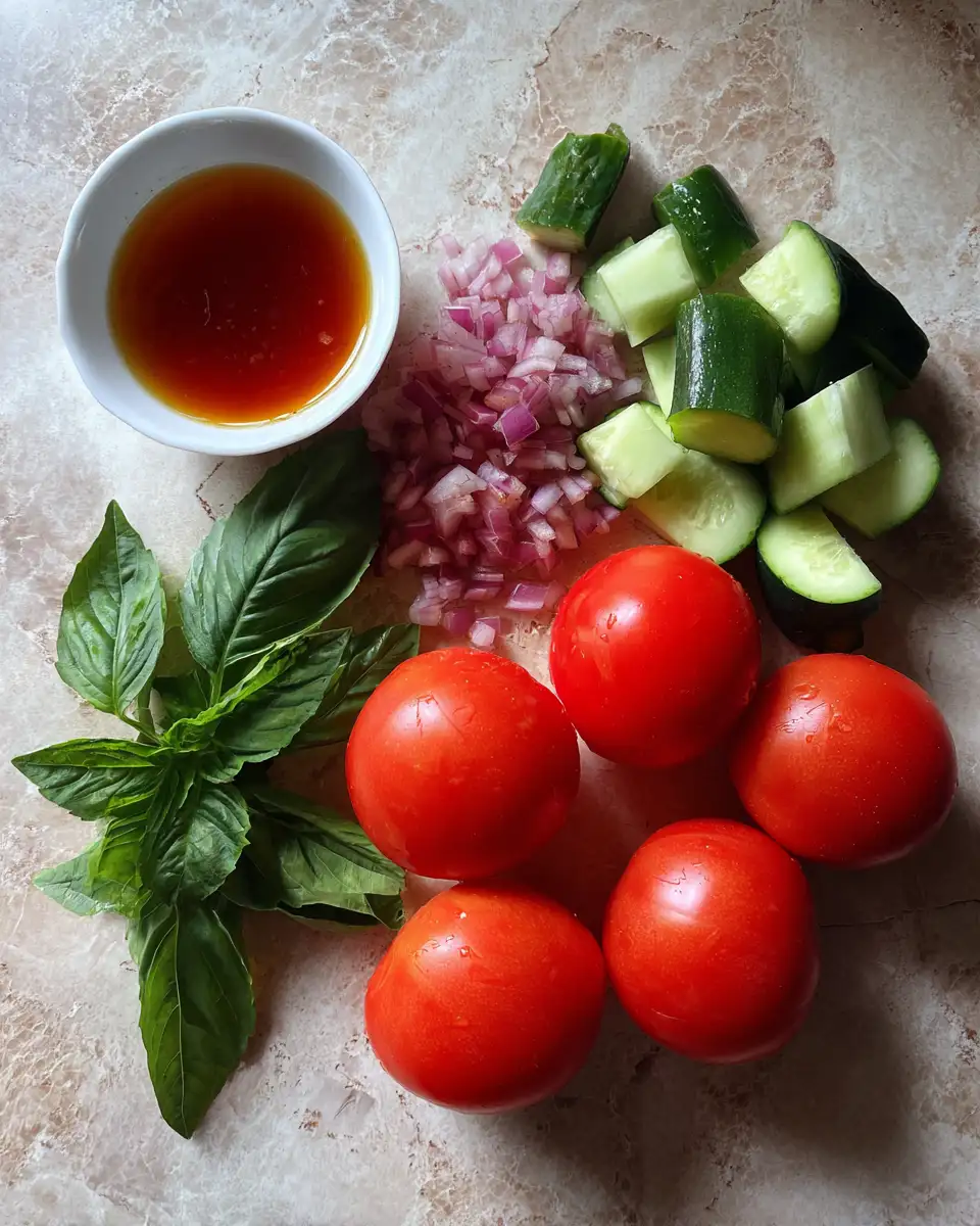 Ingredients for Chill Out with This Easy Gazpacho Recipe