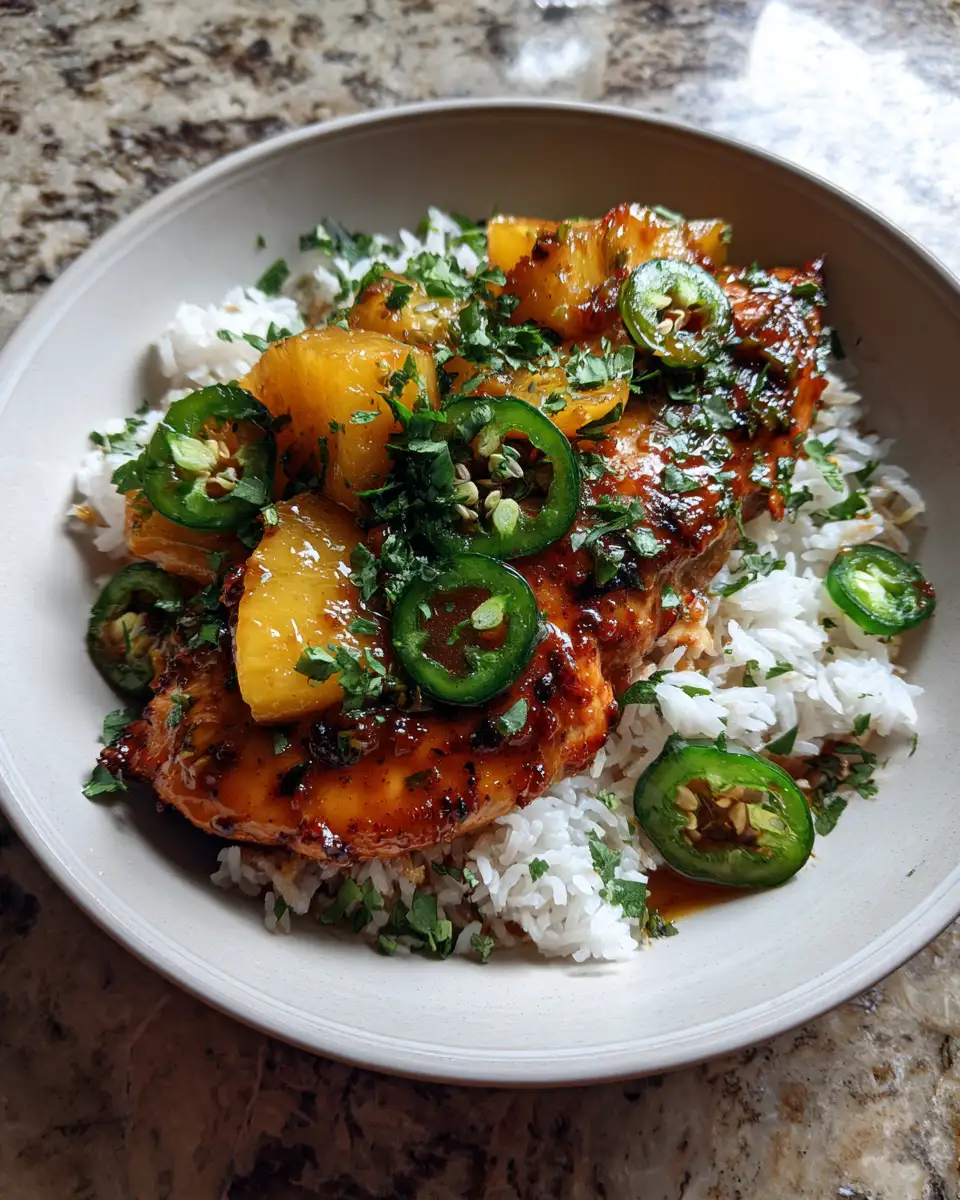 Final dish - Spice Meets Sweet: Easy Jalapeño Peach Chicken Recipe Magic