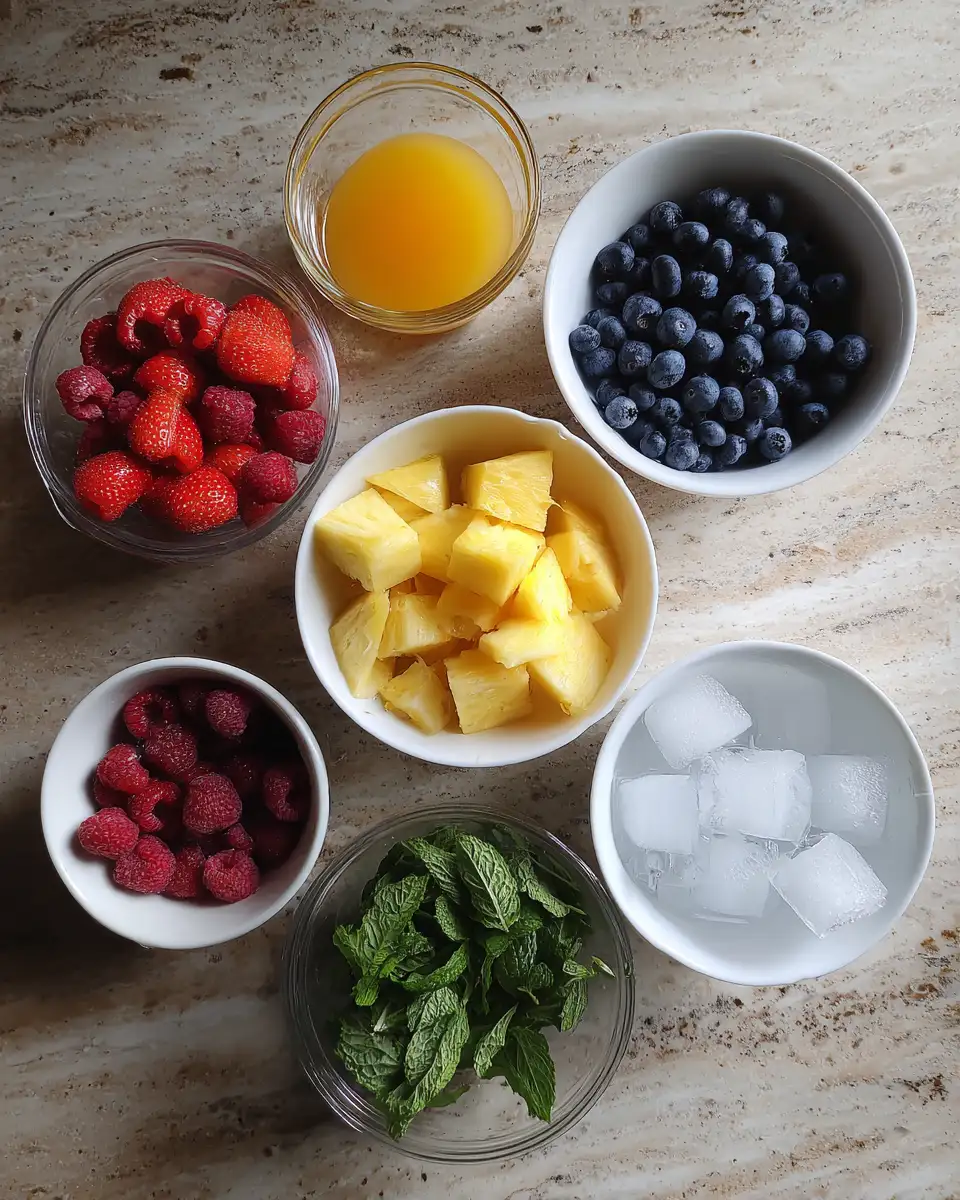 Ingredients for Frozen Fruit Slushies The Ultimate Summer Refreshment