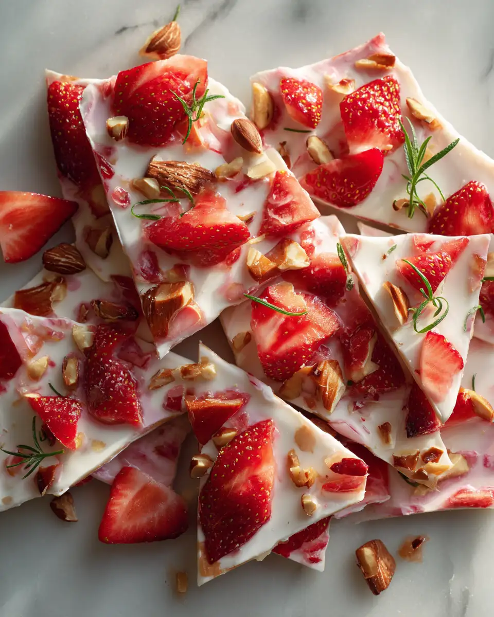 Final dish - Chill Out with Irresistible Frozen Strawberry Yogurt Bark