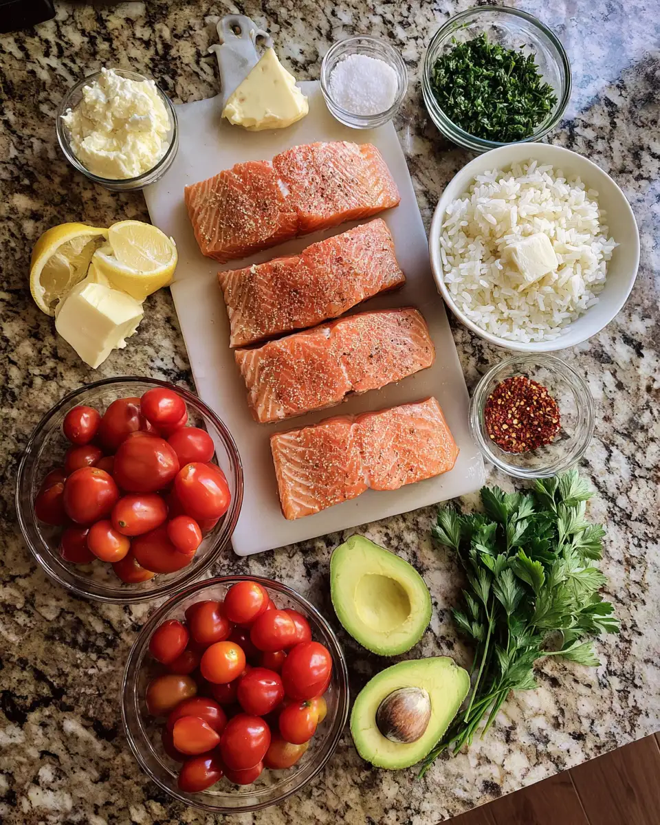 Ingredients for Savor the Flavor: Irresistible Garlic Butter Salmon Bowls