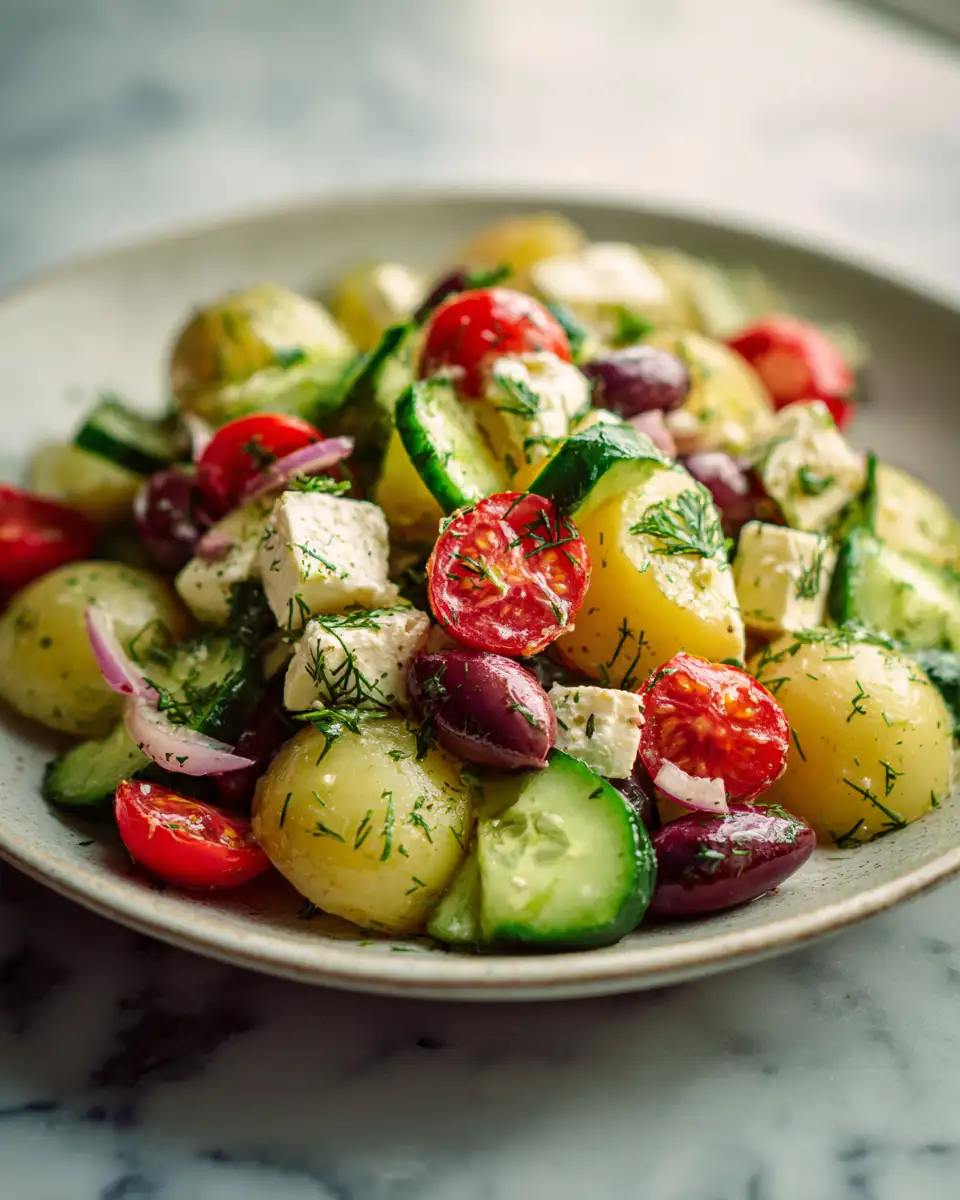 Zesty Greek Lemon Potato Salad: A Mediterranean Delight - Featured Image