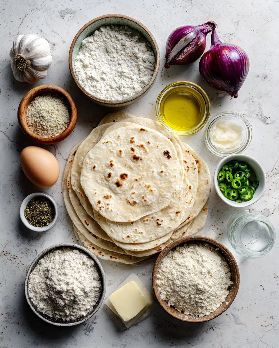 Ingredients for Sizzling Secrets: Mastering the Art of the Perfect Grilled Flour Tortilla