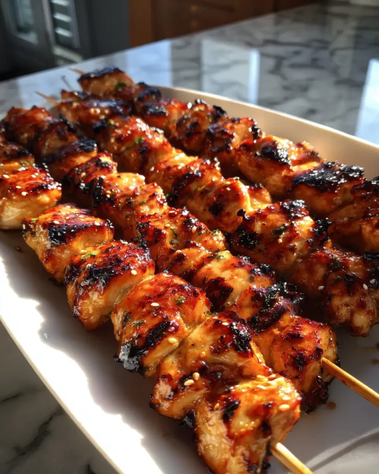 Sizzle and Sweetness: Grilled Honey Garlic Chicken Skewers Delight - Featured Image