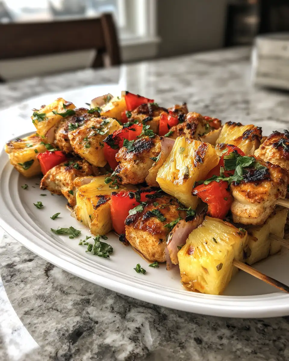 Sizzling Summer Delight: Grilled Pineapple Chicken Kabobs - Featured Image