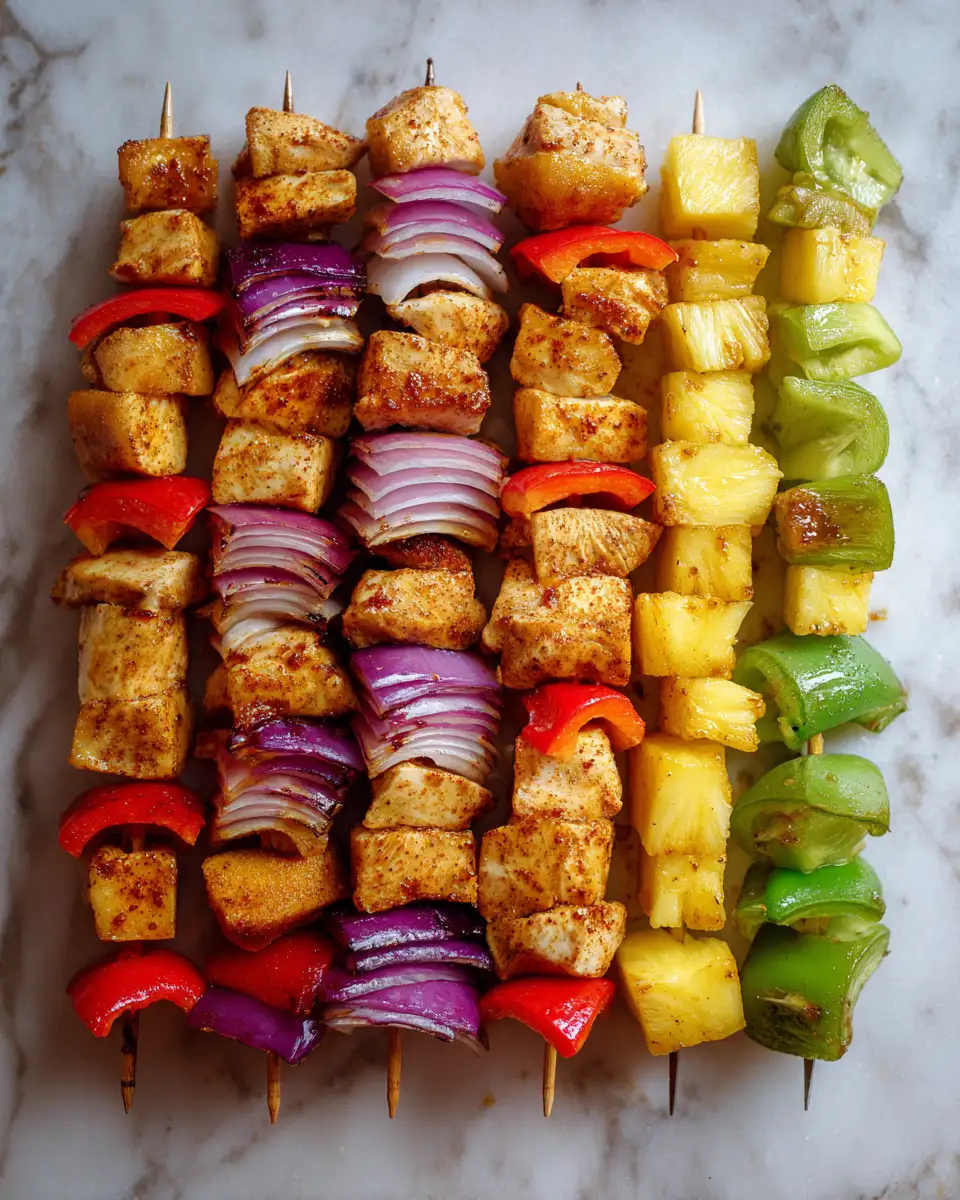 Ingredients for Sizzling Summer Delight: Grilled Pineapple Chicken Kabobs