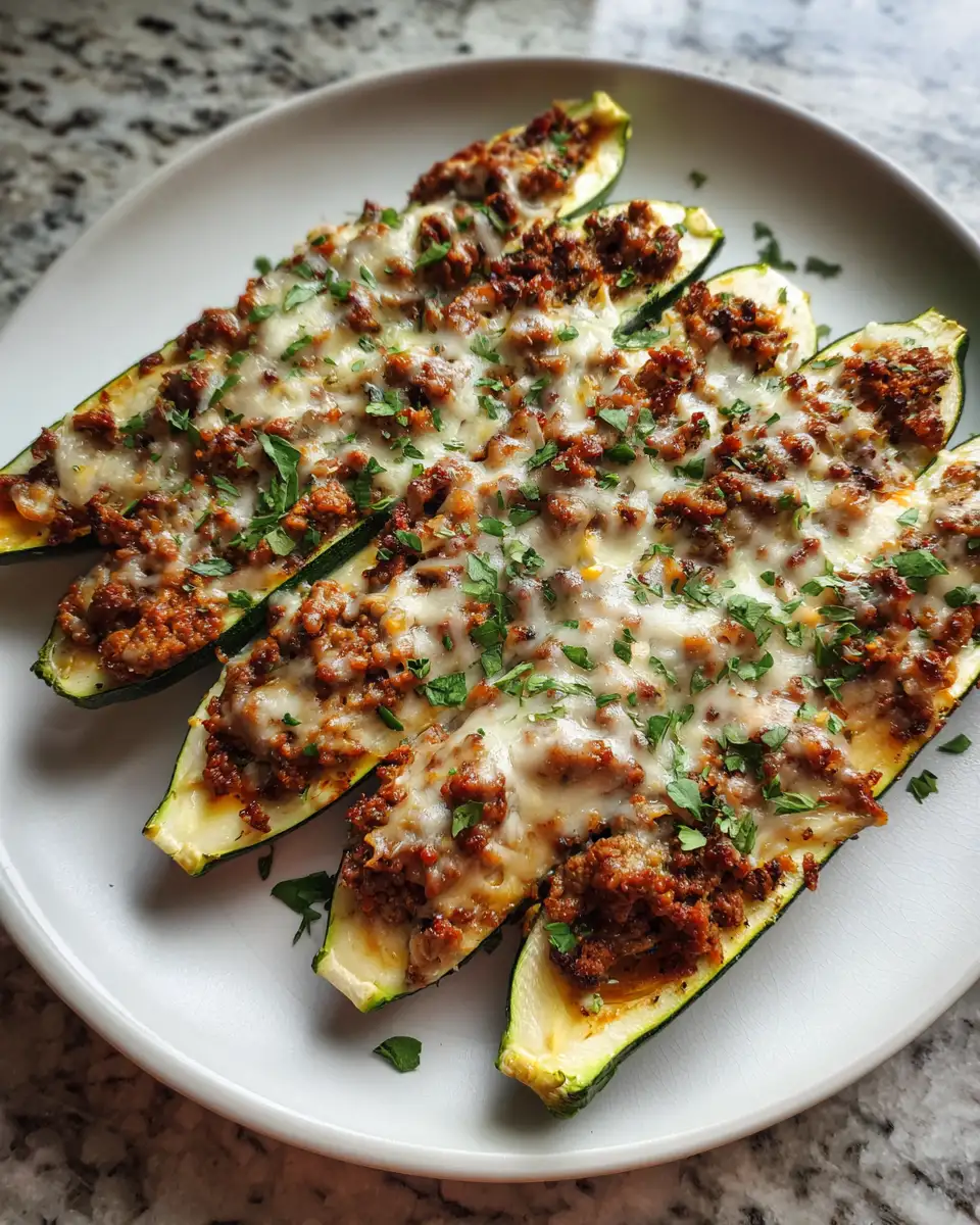 Final dish - Sail Into Flavor with Irresistible Ground Beef Zucchini Boats