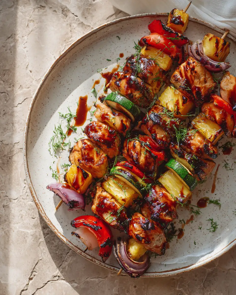 Savor the Tropics with Irresistible Hawaiian Chicken Kabobs - Featured Image