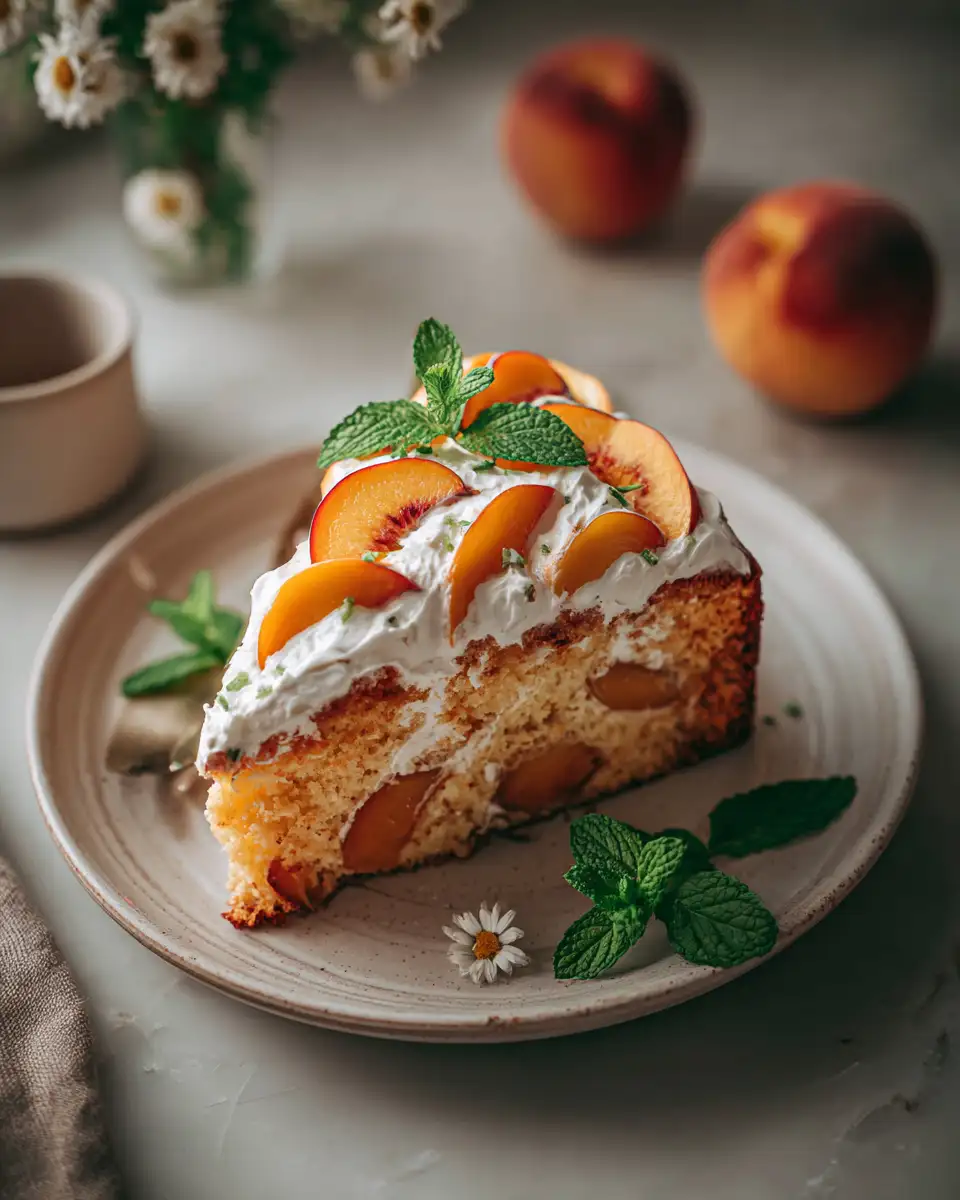 Savor the Season with Our Irresistible Summer Peach Cake - Featured Image