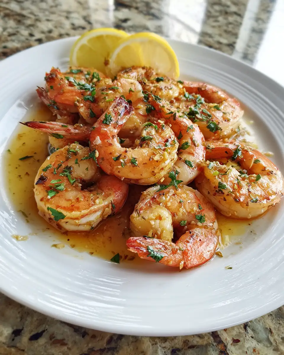 Final dish - Zesty Lemon Butter Baked Shrimp: A Flavorful Coastal Delight