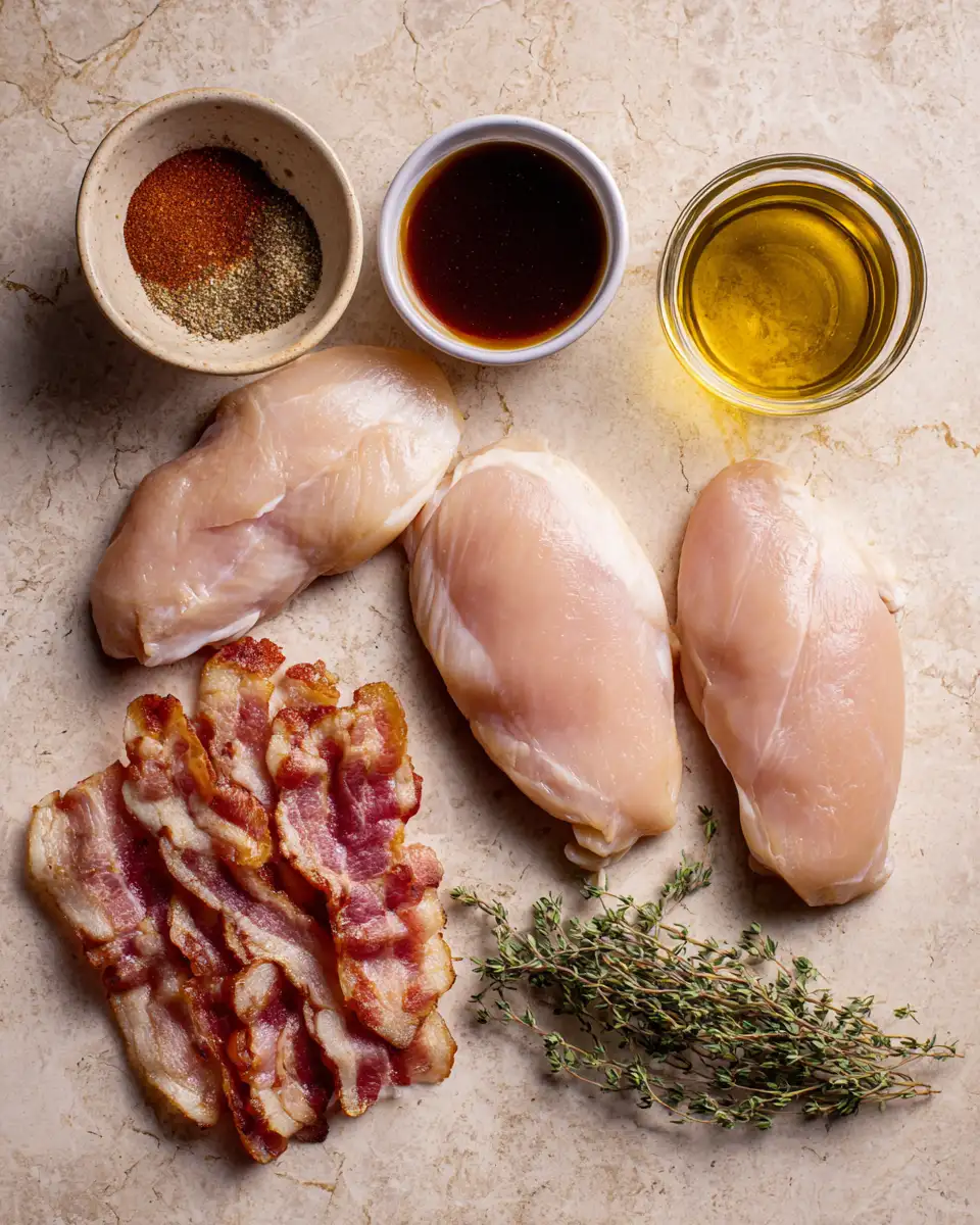 Ingredients for Savor the Sweet and Savory Symphony of Maple Garlic Bacon Chicken