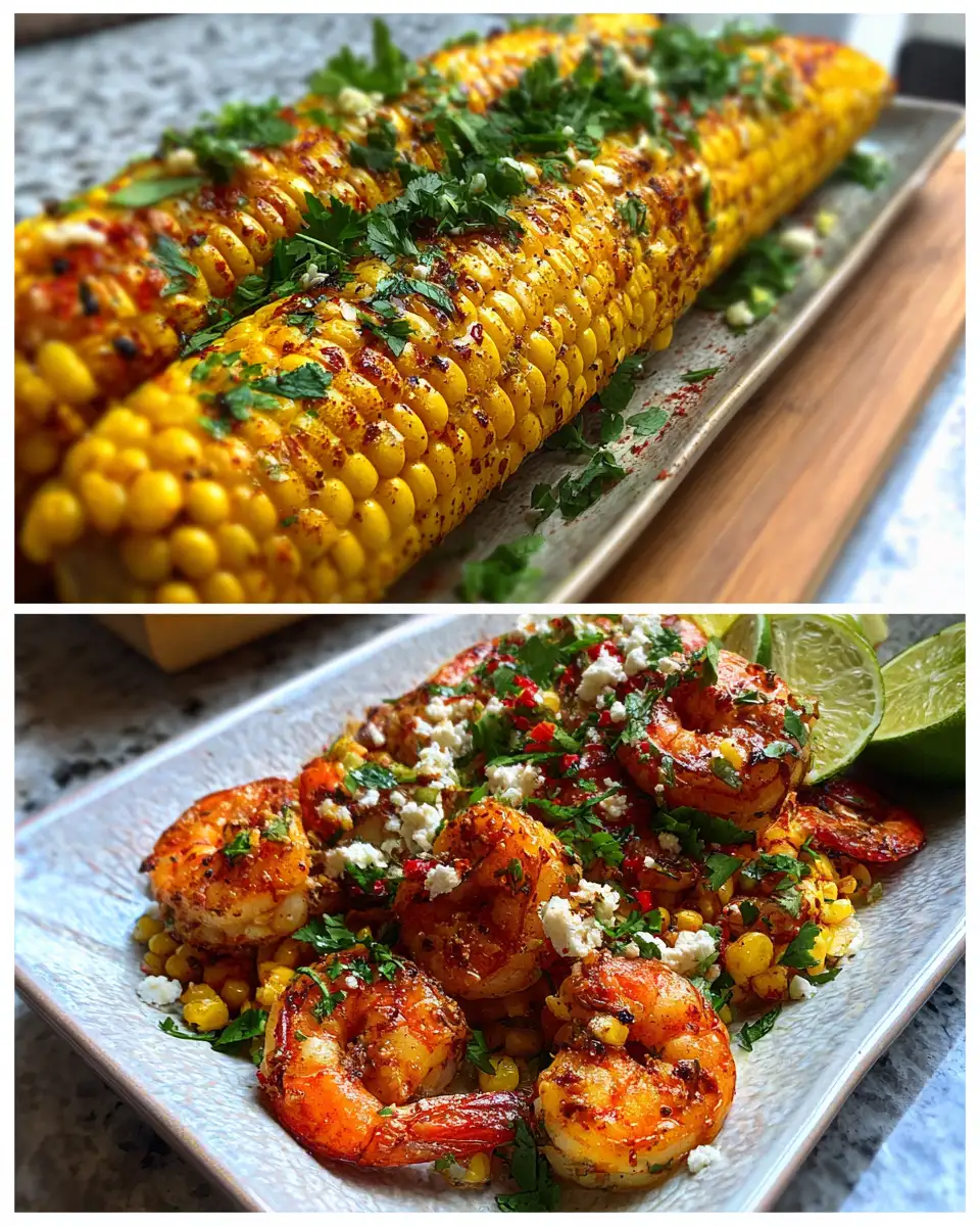 Sizzling Flavors: Mexican Street Corn and Shrimp Fiesta - Featured Image