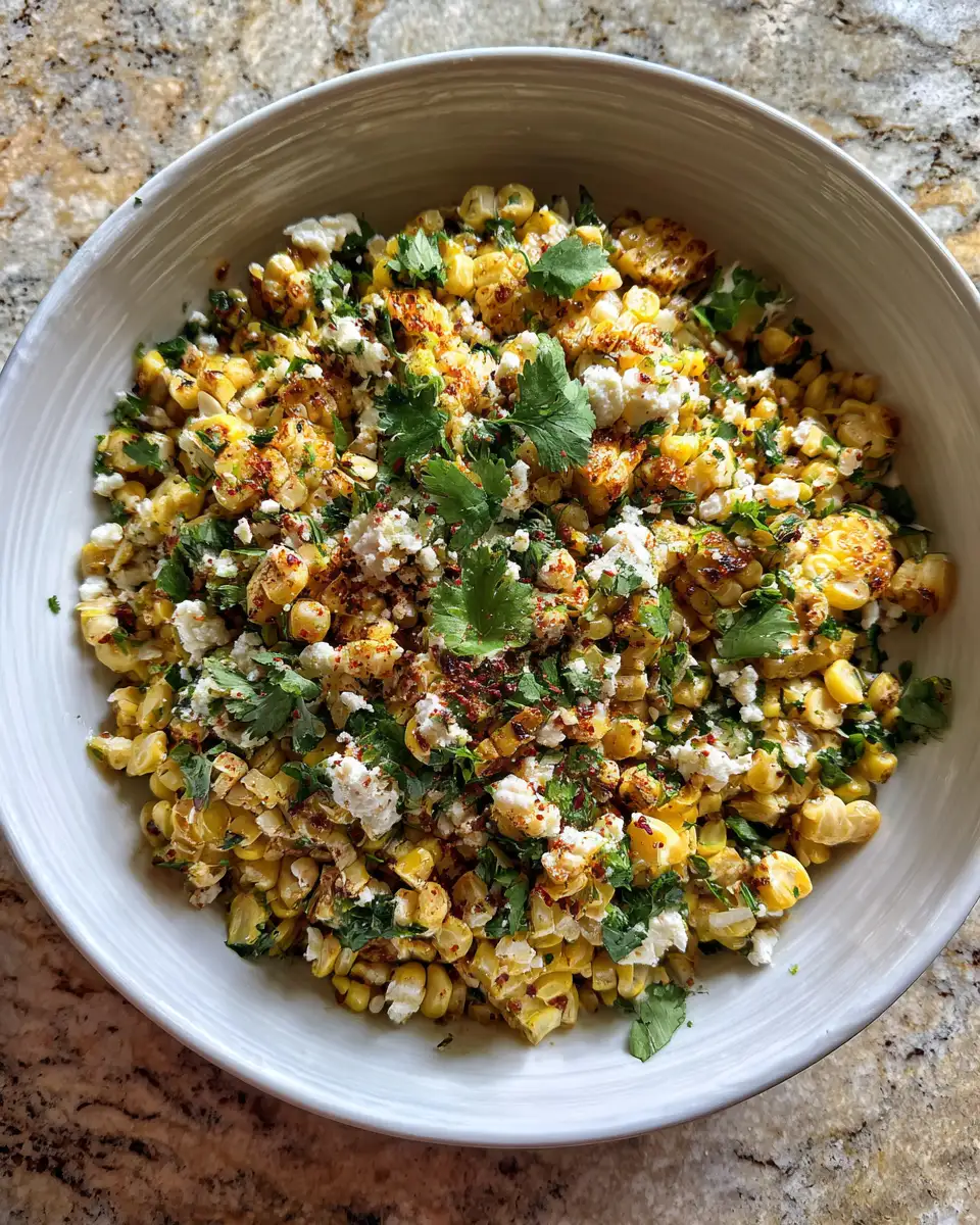 Final dish - Mexican Street Corn Salad: A Flavor Fiesta in Every Bite